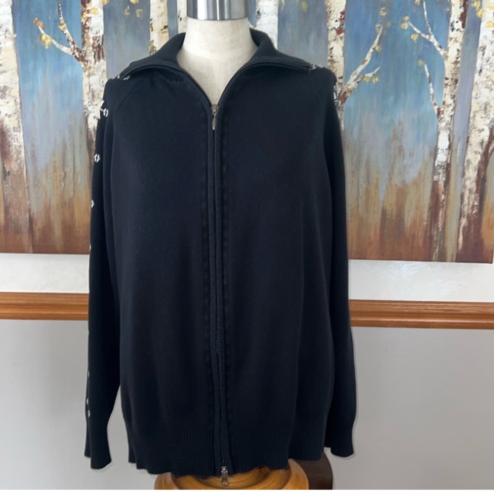 Eddie Bauer Black Cotton Sweater
